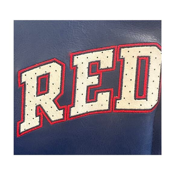 Red Sox Zip Up Heavy Letterman Varsity Coat, EUC, Sz 7 (7C) - Picture 4 of 10